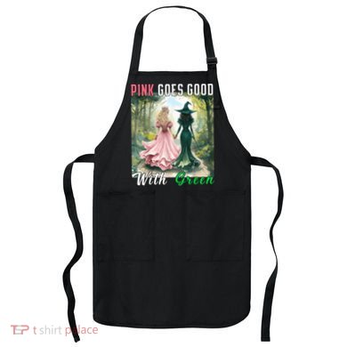 Witch Goes Good With Green Halloween Witch Apron
