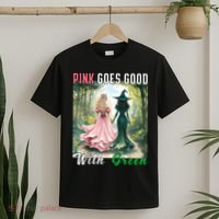 Witch Goes Good With Green Halloween Witch T-Shirt thumb 2