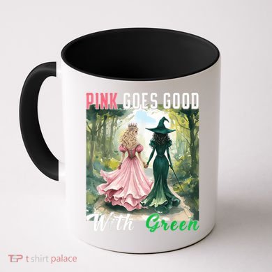 Witch Goes Good With Green Halloween Witch Coffee Mug