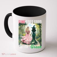 Witch Goes Good With Green Halloween Witch Coffee Mug thumb 0