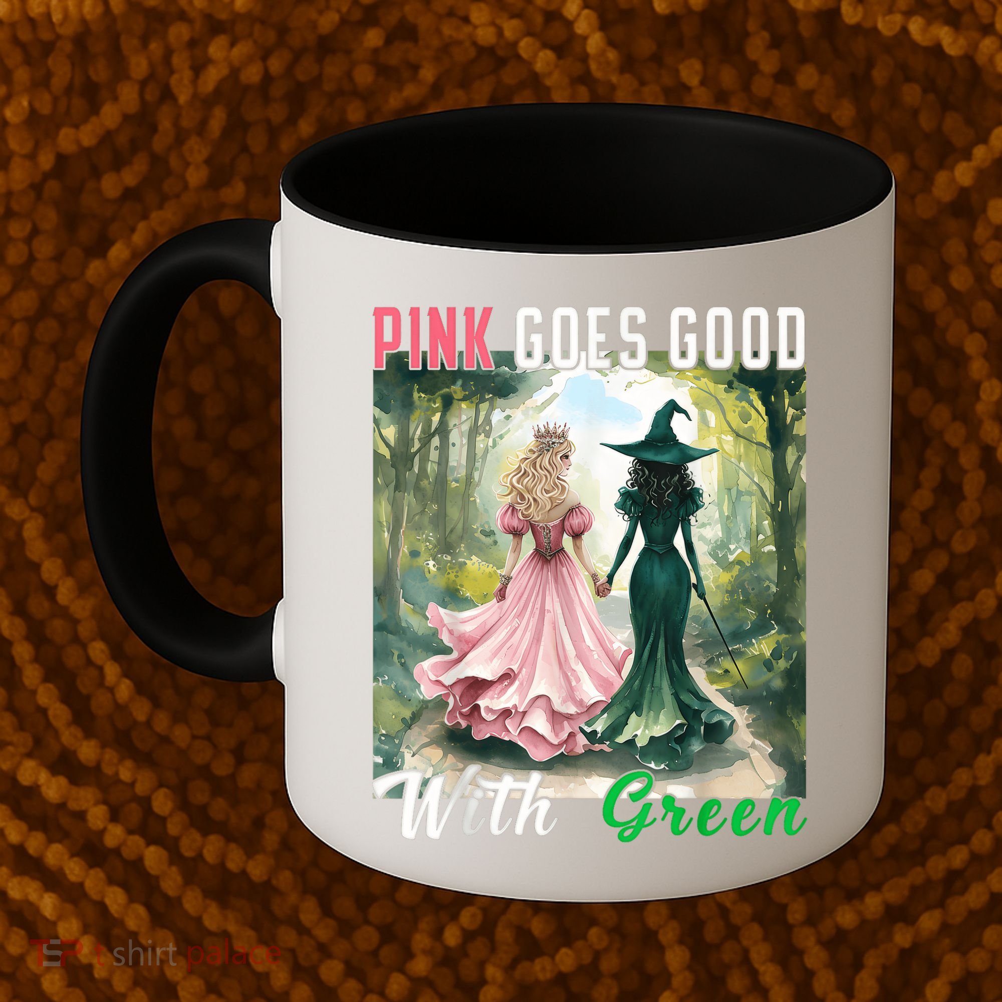Witch Goes Good With Green Halloween Witch Coffee Mug
