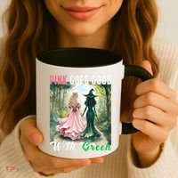 Witch Goes Good With Green Halloween Witch Coffee Mug thumb 3