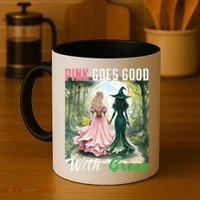 Witch Goes Good With Green Halloween Witch Coffee Mug thumb 4
