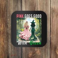 Witch Goes Good With Green Halloween Witch Coaster thumb 0