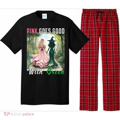 Witch Goes Good With Green Halloween Witch Pajama Set