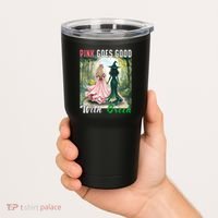 Witch Goes Good With Green Halloween Witch Tumbler thumb 2
