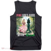 Witch Goes Good With Green Halloween Witch Tank Top thumb 0
