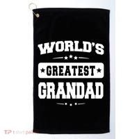 Worlds Greatest Grandad Dad Birthday Fathers Day Gift Golf Towel thumb 0