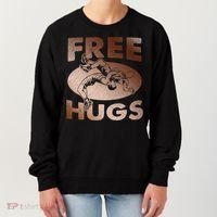 Wrestling Great Gift Great Gift Funny Free Hugs Wrestling Gift Women's Sweatshirt thumb 0