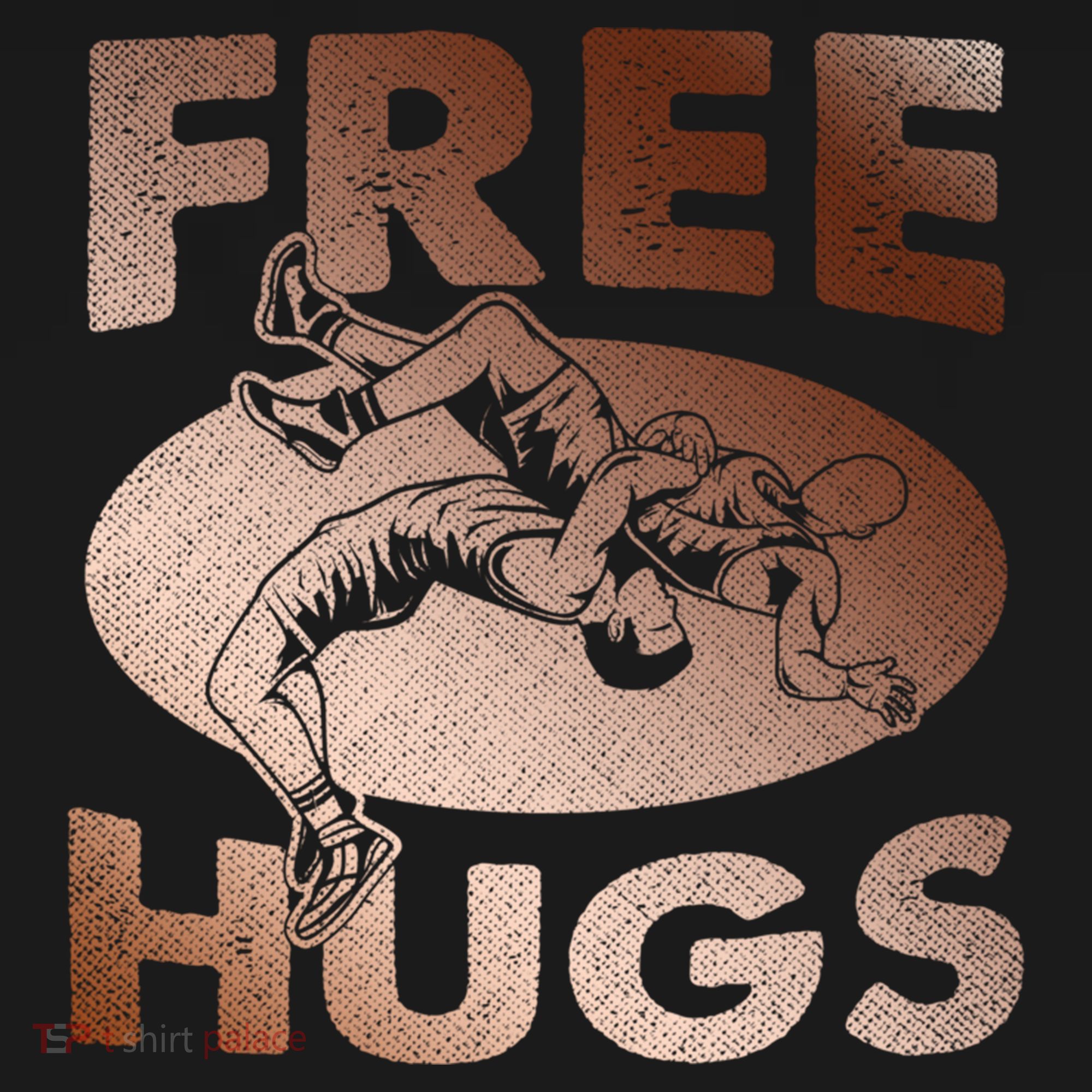 Wrestling Great Gift Great Gift Funny Free Hugs Wrestling Gift Doggie Tank