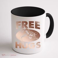 Wrestling Great Gift Great Gift Funny Free Hugs Wrestling Gift Coffee Mug thumb 1