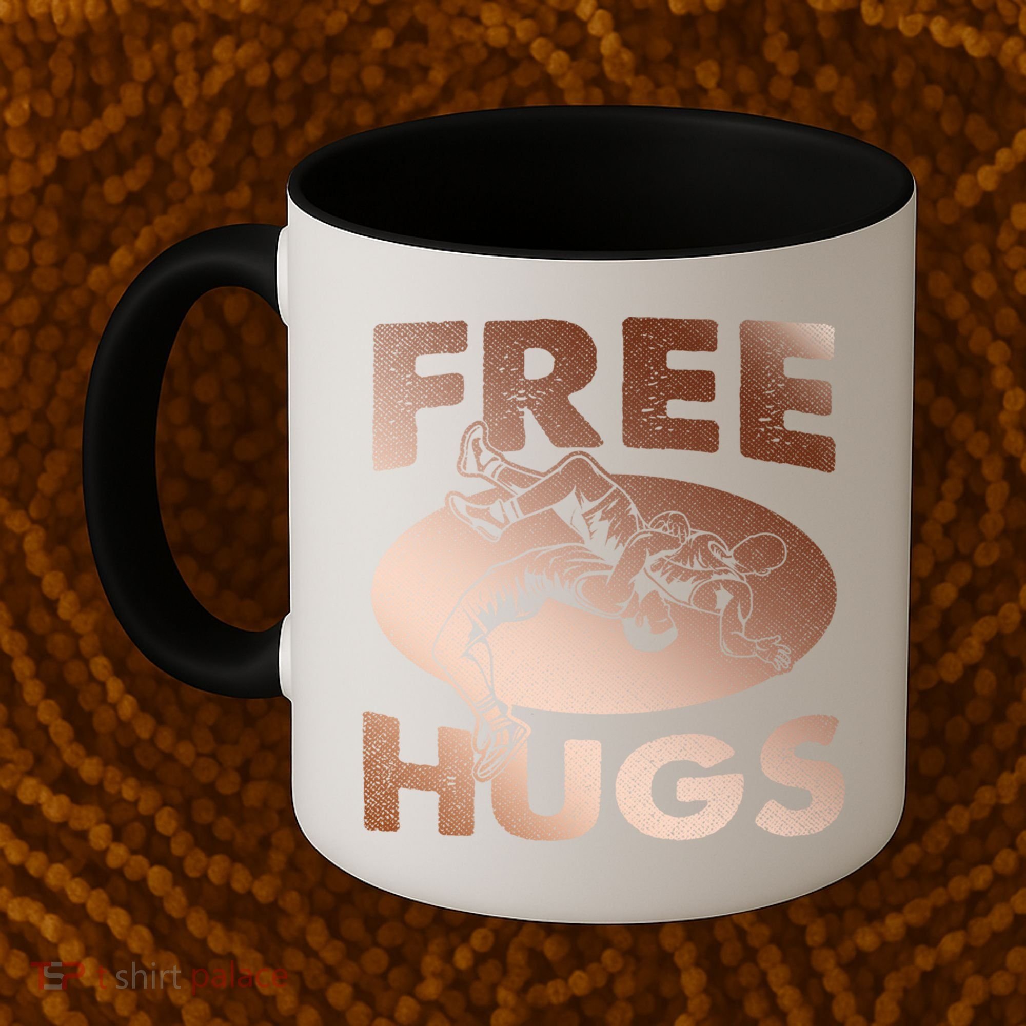 Wrestling Great Gift Great Gift Funny Free Hugs Wrestling Gift Coffee Mug