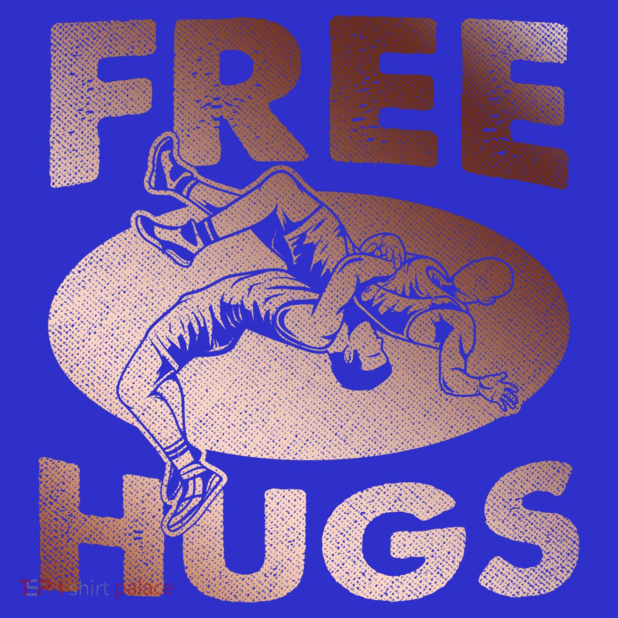 Wrestling Great Gift Great Gift Funny Free Hugs Wrestling Gift Sweatshirt