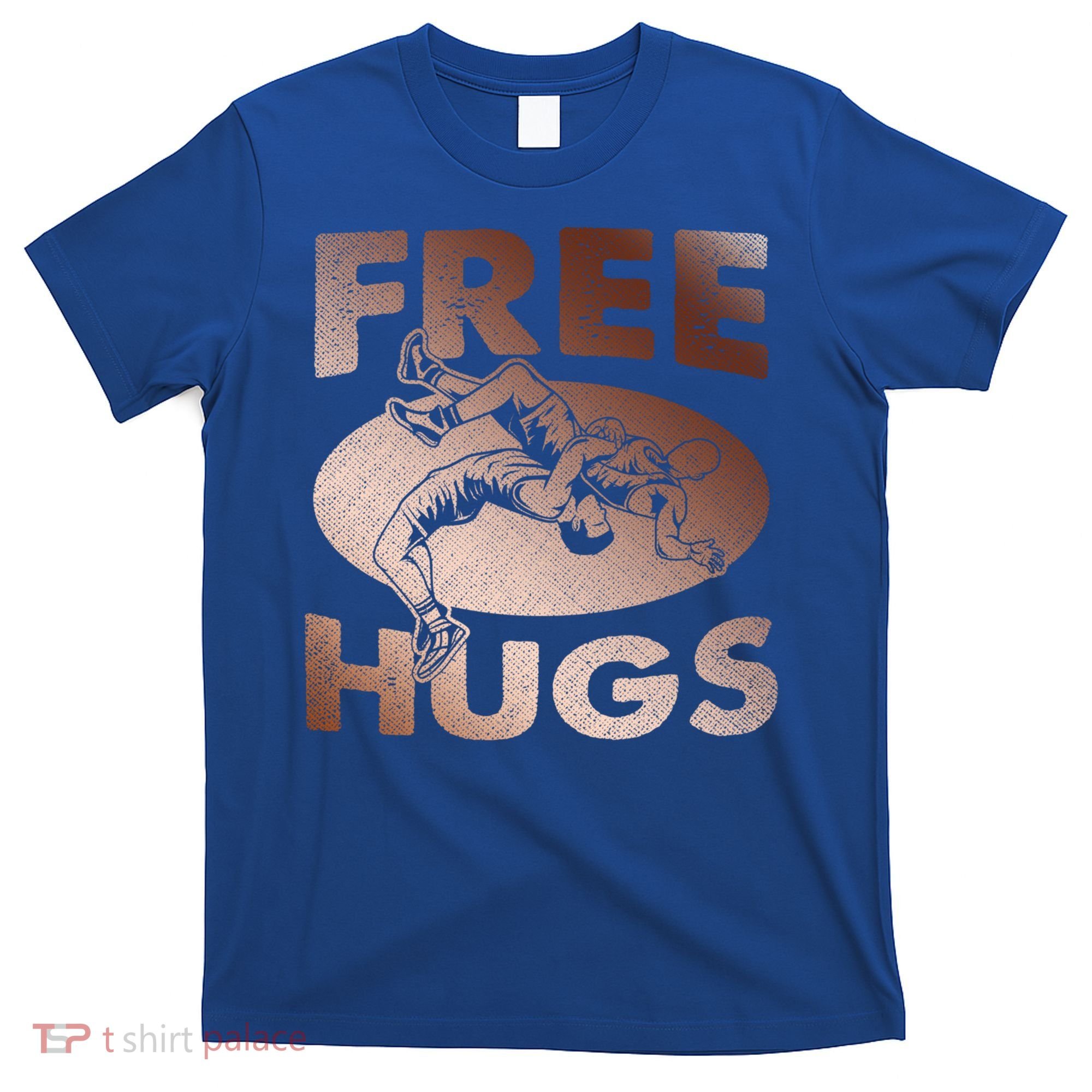Wrestling Great Gift Great Gift Funny Free Hugs Wrestling Gift T-Shirt