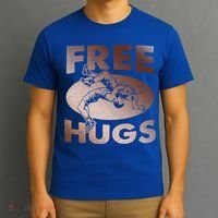 Wrestling Great Gift Great Gift Funny Free Hugs Wrestling Gift T-Shirt thumb 3