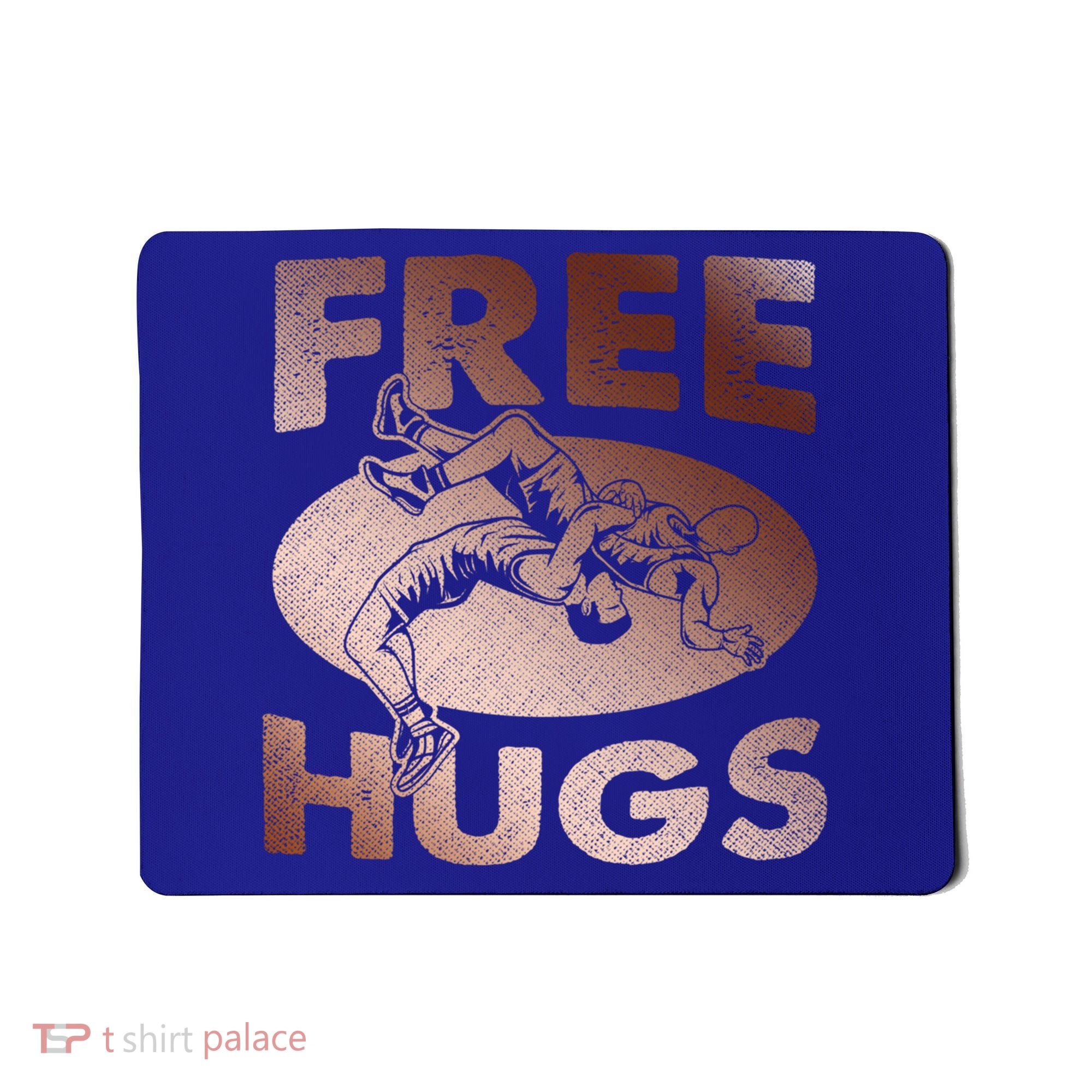 Wrestling Great Gift Great Gift Funny Free Hugs Wrestling Gift Mousepad