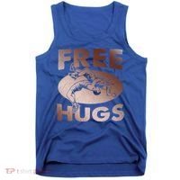 Wrestling Great Gift Great Gift Funny Free Hugs Wrestling Gift Tank Top thumb 0