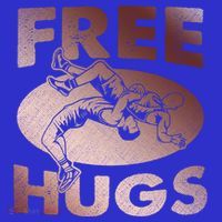 Wrestling Great Gift Great Gift Funny Free Hugs Wrestling Gift Visor thumb 3