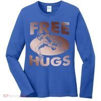 Wrestling Great Gift Great Gift Funny Free Hugs Wrestling Gift Women's Long Sleeve Shirt thumb 0
