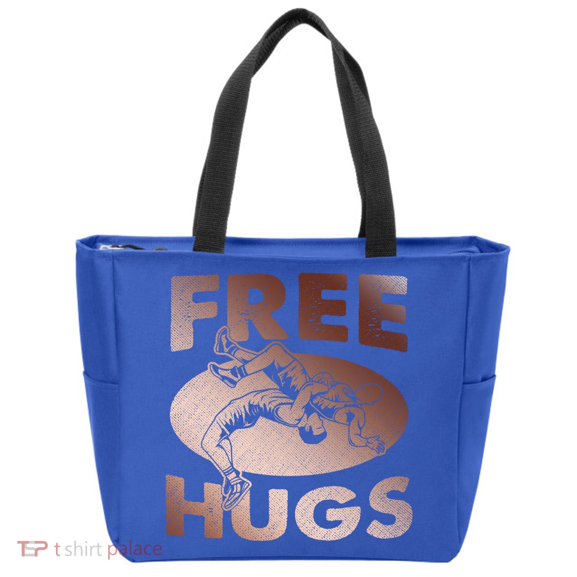 Wrestling Great Gift Great Gift Funny Free Hugs Wrestling Gift Tote Bag