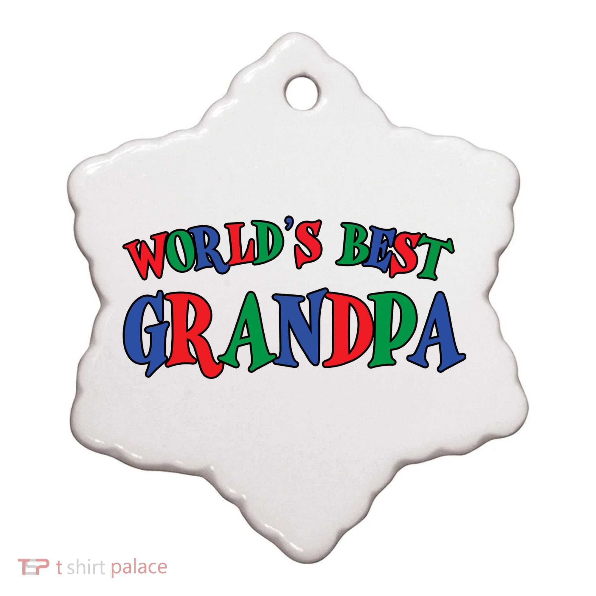 World's Greatest Grandpa Ceramic Ornament