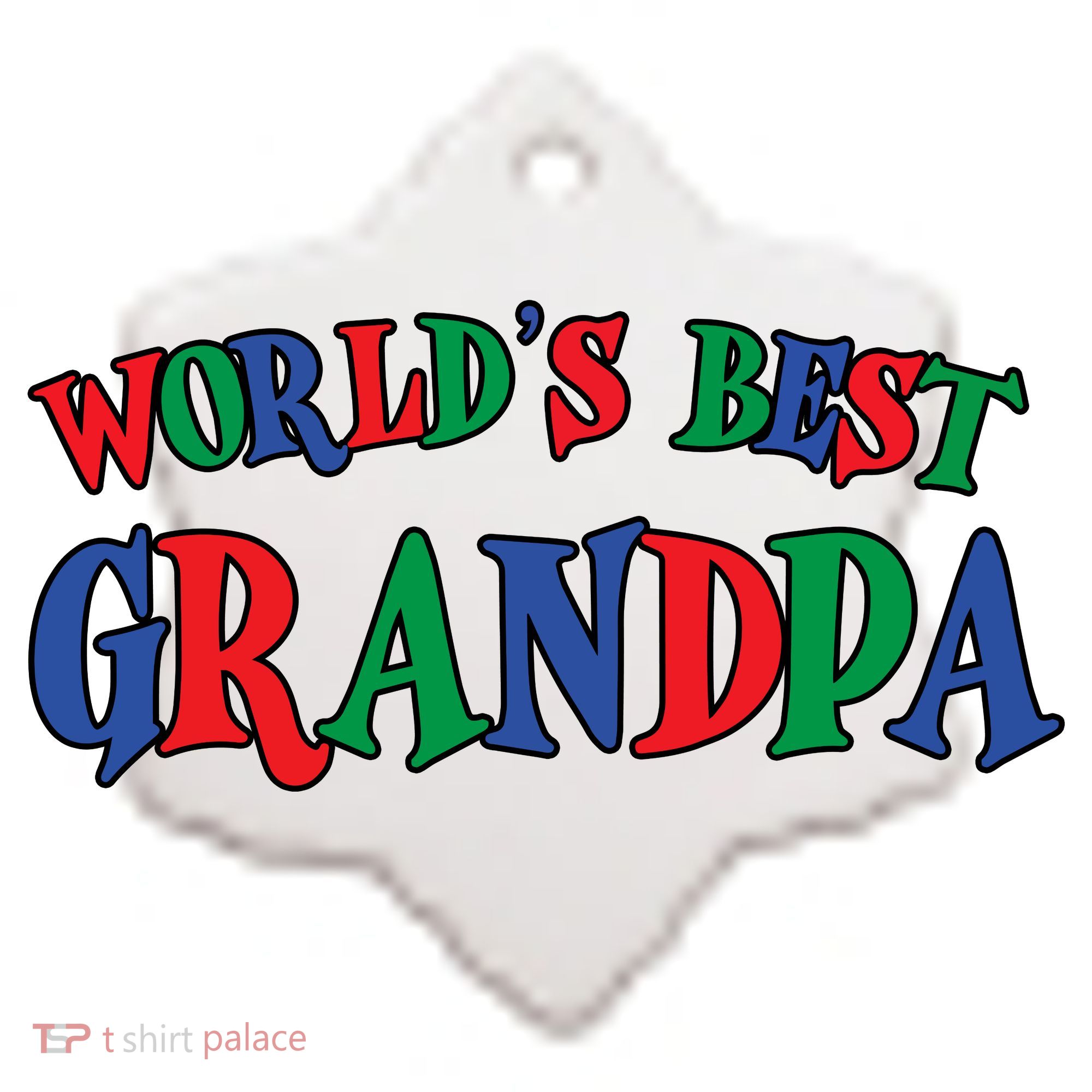 World's Greatest Grandpa Ceramic Ornament