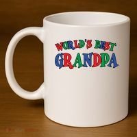 World's Greatest Grandpa 11oz C Handle Ceramic Mug thumb 4