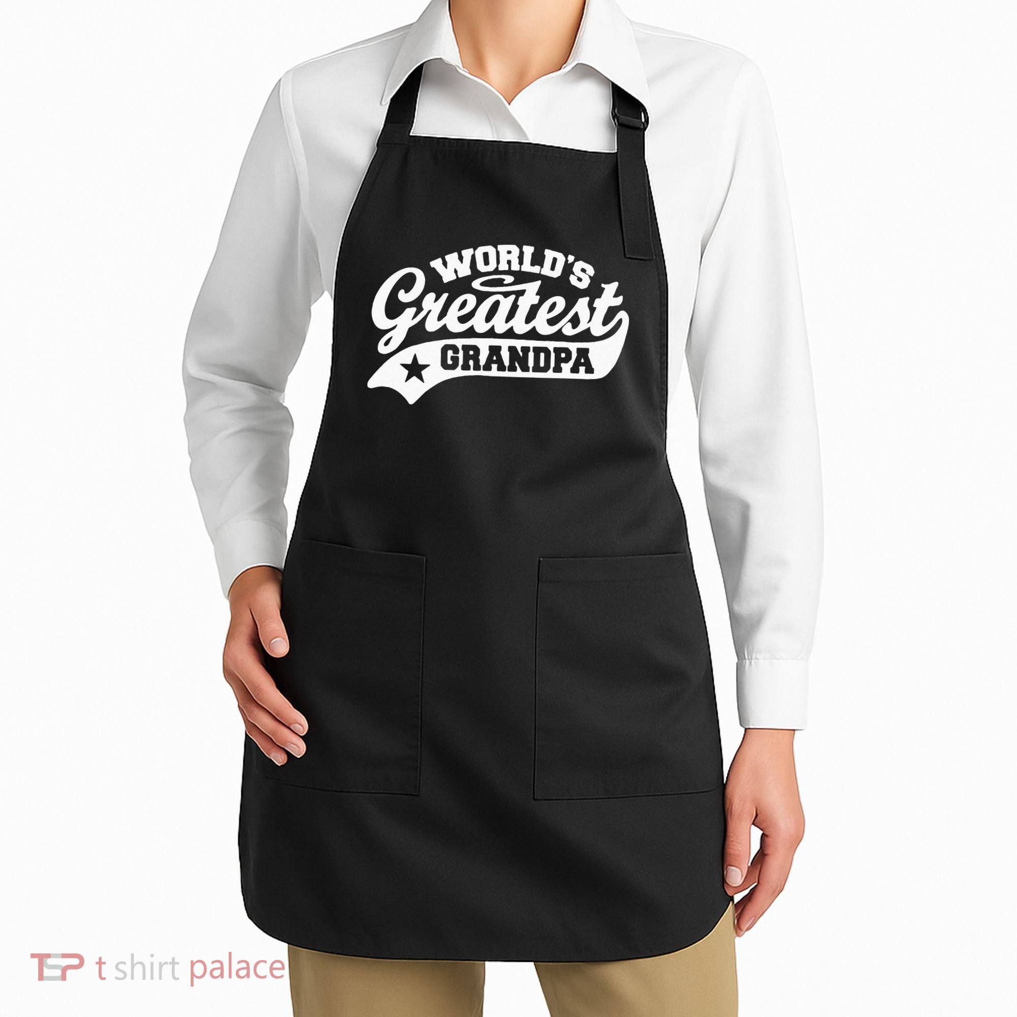 Worlds Greatest Grandpa Funny Fathers Day Apron