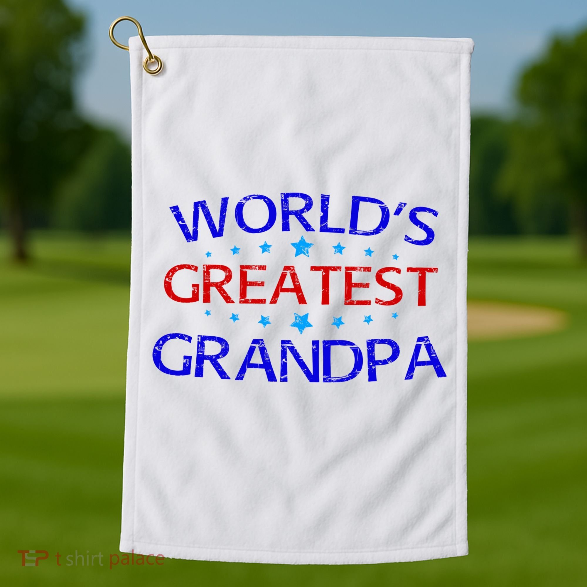 Worlds Greatest Grandpa Golf Towel