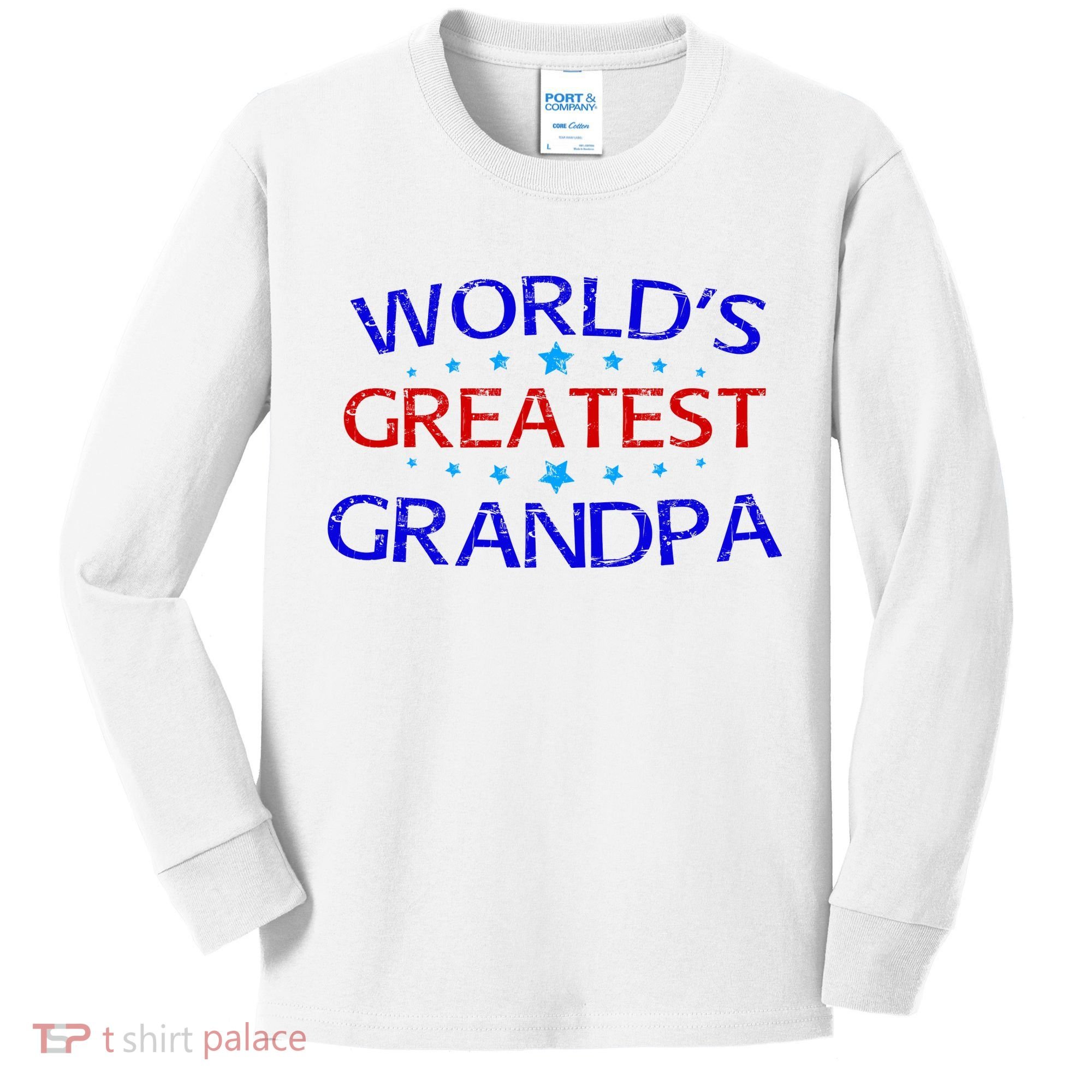 Worlds Greatest Grandpa Kids Long Sleeve Shirt