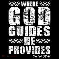 Where God Guides He Provides Funny Christian Gift Sweatshirt thumb 3