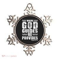 Where God Guides He Provides Funny Christian Gift Ornament thumb 0