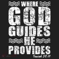 Where God Guides He Provides Funny Christian Gift Golf Towel thumb 3