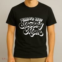 Women Goth Graphic Momster WorldS Best Spooky Mom T-Shirt thumb 3
