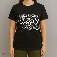 Women Goth Graphic Momster WorldS Best Spooky Mom T-Shirt thumb 4