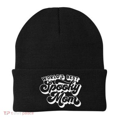 Women Goth Graphic Momster WorldS Best Spooky Mom Beanie
