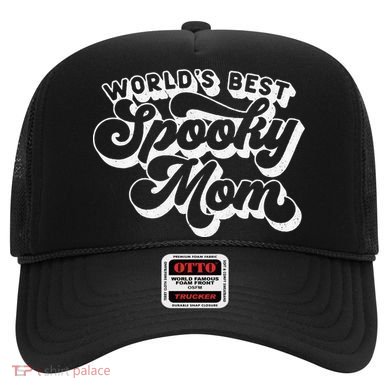Women Goth Graphic Momster WorldS Best Spooky Mom Hat