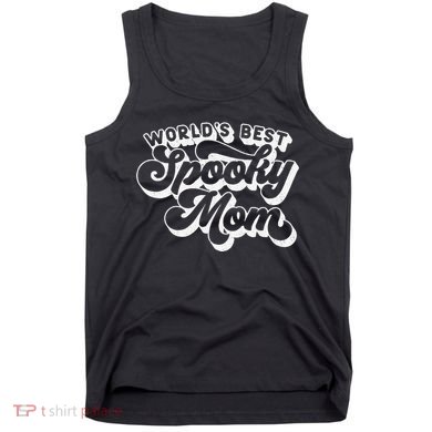 Women Goth Graphic Momster WorldS Best Spooky Mom Tank Top