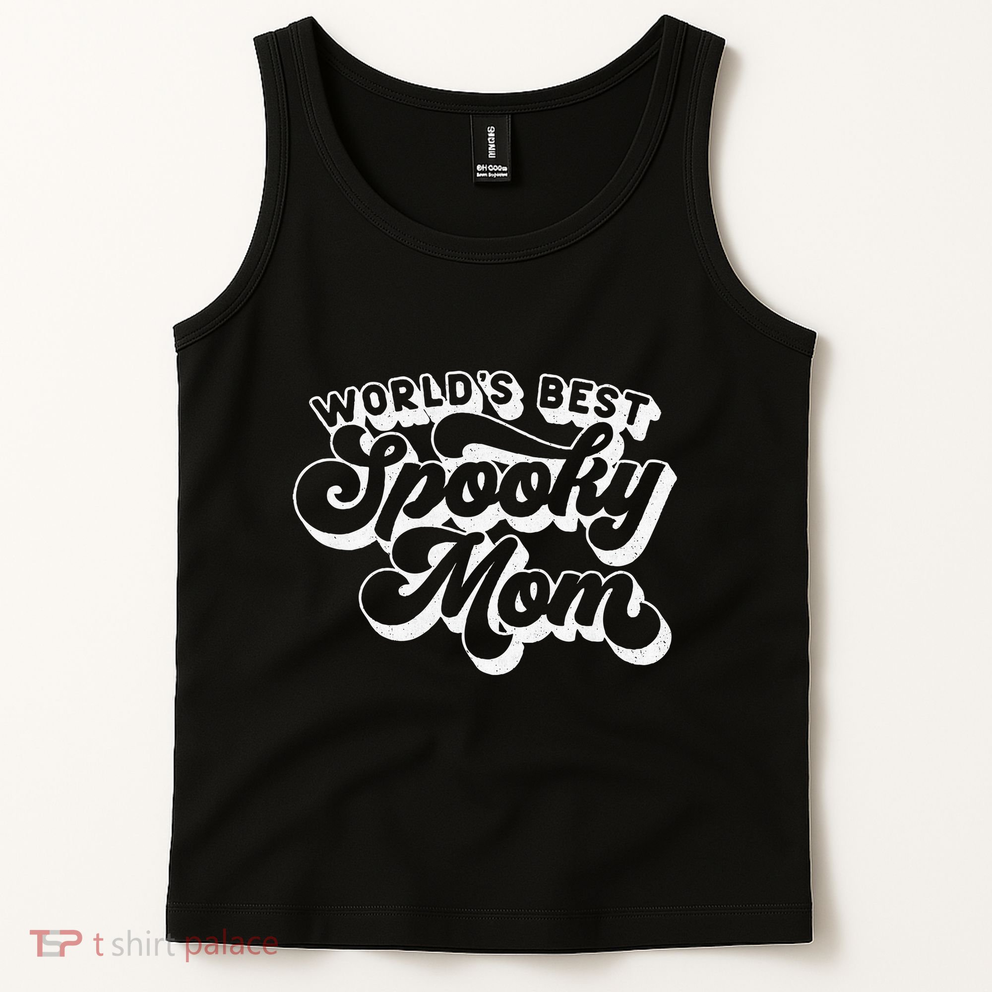 Women Goth Graphic Momster WorldS Best Spooky Mom Tank Top