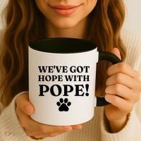 Weve Got Hope With The Pope Funny Paw Coffee Mug thumb 3