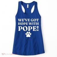 Weve Got Hope With The Pope Funny Paw Women's Tank Top thumb 0