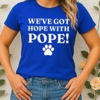 Weve Got Hope With The Pope Funny Paw Women's T-Shirt thumb 2
