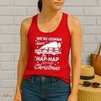 We're Gonna Have The Hap Hap Happiest Christmas Women's Tank Top thumb 2