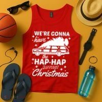 We're Gonna Have The Hap Hap Happiest Christmas Tank Top thumb 4