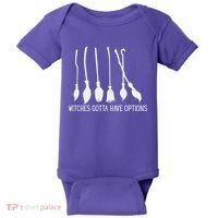 Witches Gotta Have Options Funny Halloween Baby Bodysuit thumb 0
