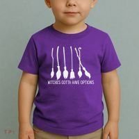 Witches Gotta Have Options Funny Halloween Toddler T-Shirt thumb 2