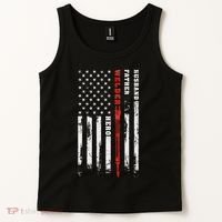 Welder Gift Husband Father Welder Hero American Flag Tank Top thumb 2