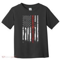 Welder Gift Husband Father Welder Hero American Flag Toddler T-Shirt thumb 0