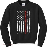 Welder Gift Husband Father Welder Hero American Flag Kids Sweatshirt thumb 0