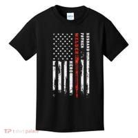 Welder Gift Husband Father Welder Hero American Flag Kids T-Shirt thumb 0